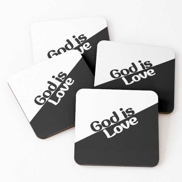 Item preview, God is Love Black and White  designed and sold by bible-prints.