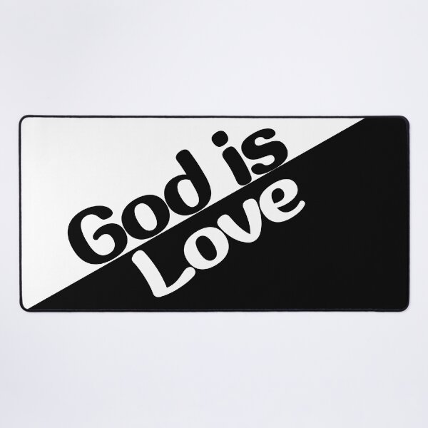Item preview, God is Love Black and White  designed and sold by bible-prints.