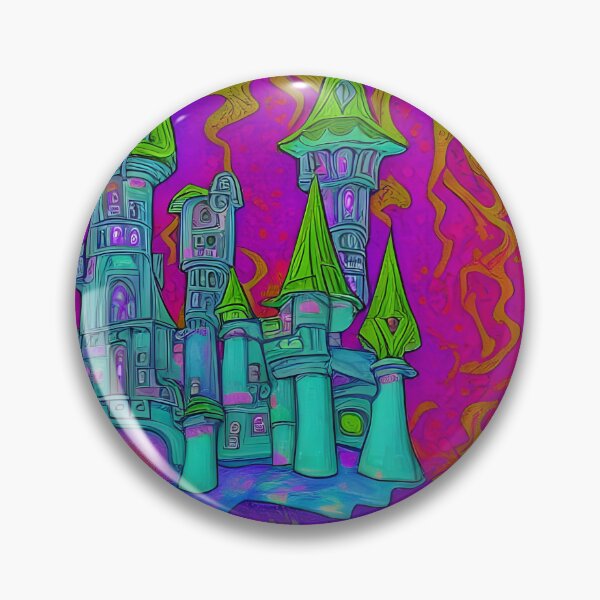Artikelvorschau, Psychedelisches Fantasy-Schloss entworfen und verkauft von Devin Farinsky.