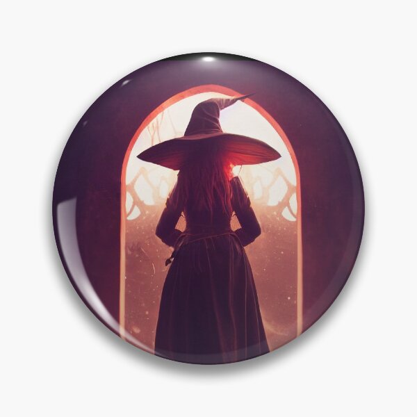 Item preview, Silhouette of a Magic Witch for Halloween designed and sold by Hype2Art.