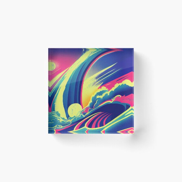 Item preview, Abstract art wave designed and sold by ComicsFactory.