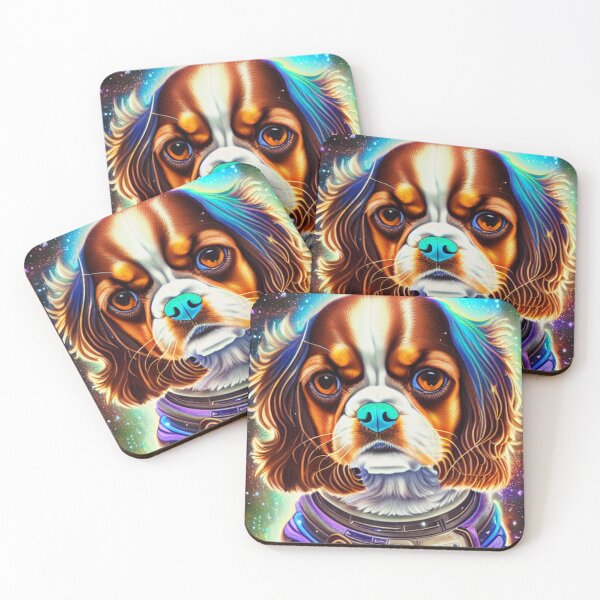 Item preview, Cadete n.º 94 - Perro de aguas cósmico ultra lindo Cavalier King Charles designed and sold by Galactic Fur Baby Federation.