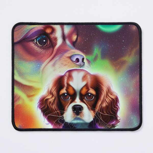 Item preview, Cadet #95 - 80's Vintage Style Dog Portait Cavalier King Charles Spaniel designed and sold by Galactic Fur Baby Federation.