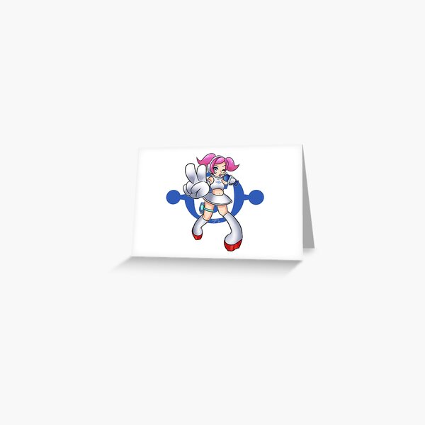 Space Channel 5 - Ulala Silver Greeting Card