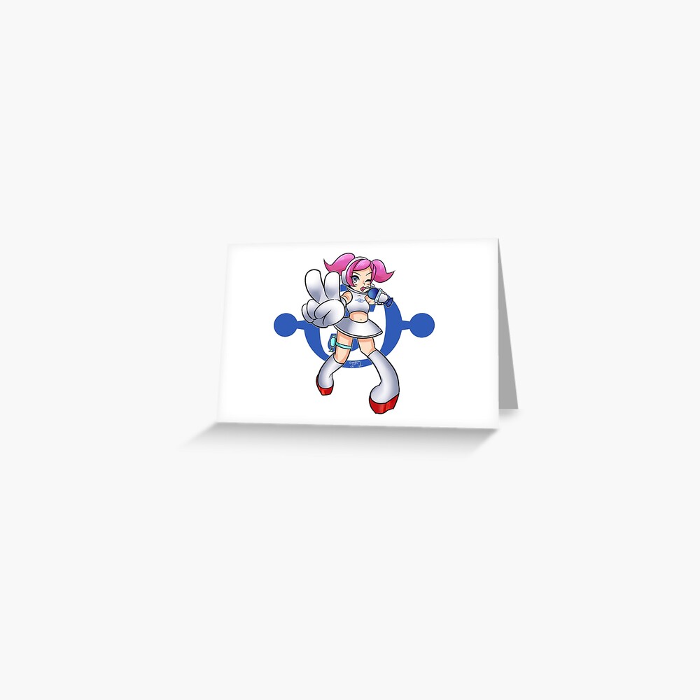 Space Channel 5 - Ulala Silver Greeting Card