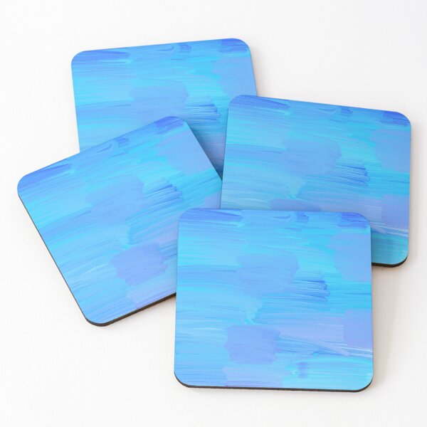 Item preview, Blue brush strokes abstract digital painting designed and sold by AurelsPrints.
