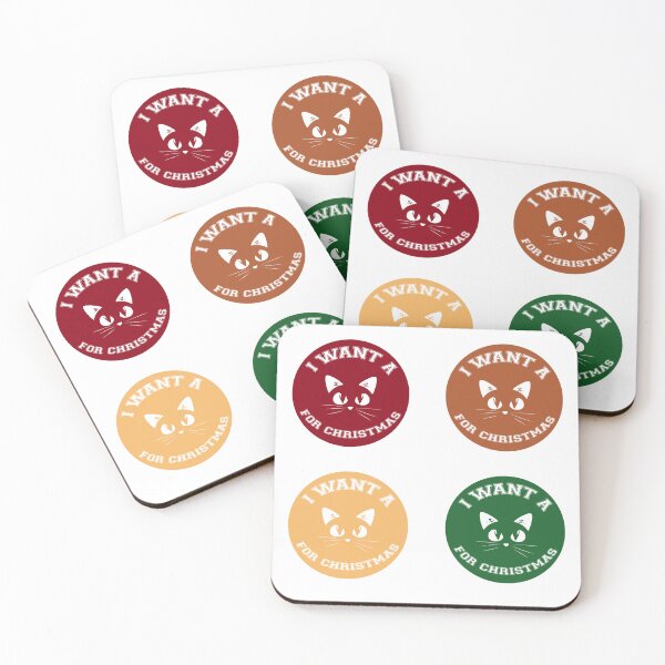 Item preview, I want a cat for christmas stickers set  designed and sold by SerenaChoe.