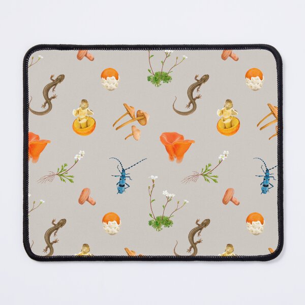 Item preview, Mushrooms, newt and flowers designed and sold by AbbyLedGar.