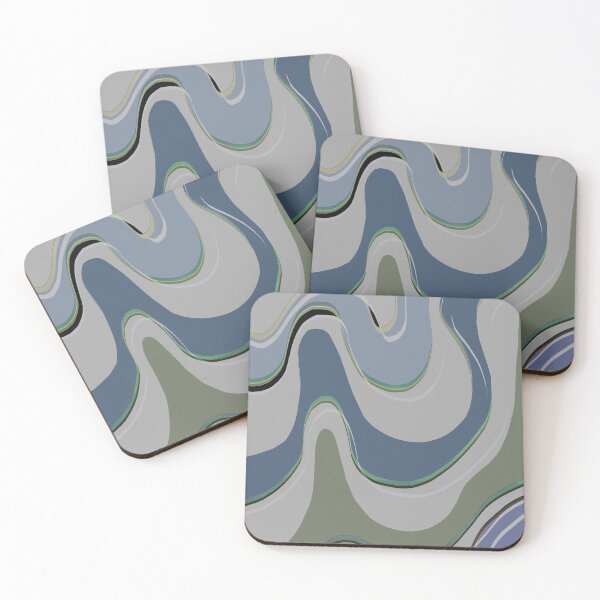 Item preview, Blue Grey Designer Swirl designed and sold by Sharon Schwalbe.