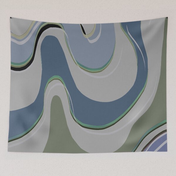Item preview, Blue Grey Designer Swirl designed and sold by Sharon Schwalbe.