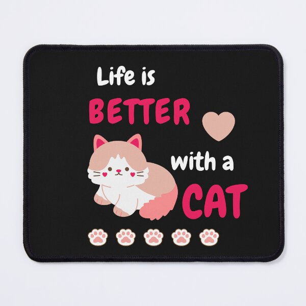 Item preview, Cat lover, Life is better with a cat designed and sold by ColourTrials.
