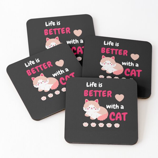Item preview, Cat lover, Life is better with a cat designed and sold by ColourTrials.