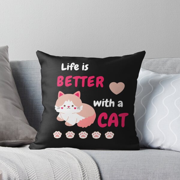 Item preview, Cat lover, Life is better with a cat designed and sold by ColourTrials.