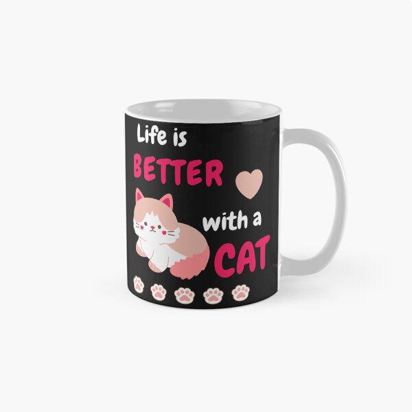 Item preview, Cat lover, Life is better with a cat designed and sold by ColourTrials.