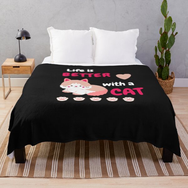 Item preview, Cat lover, Life is better with a cat designed and sold by ColourTrials.