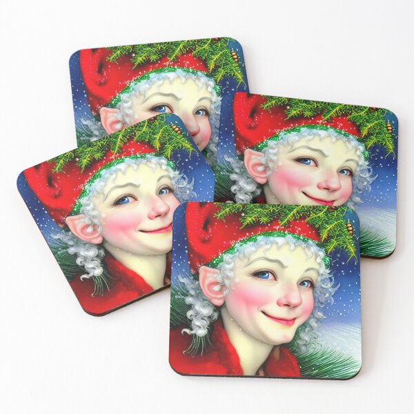 Item preview, Jolly Christmas Elf Original Digital Art Design designed and sold by ChorkiePawPress.