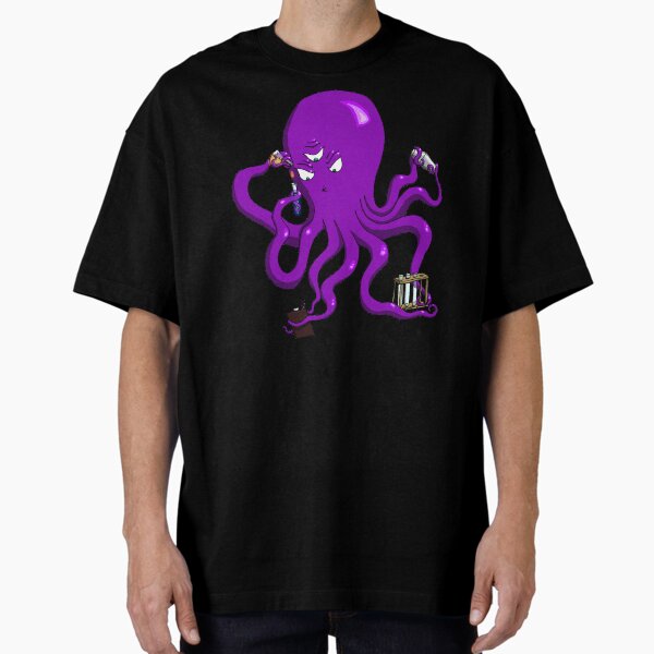 Scientist Octopus Oversized T-Shirt