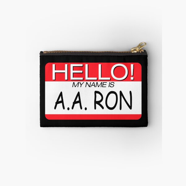 Item preview, "HELLO! MY NAME IS A A RON" NAME TAG designed and sold by WOOFANG.