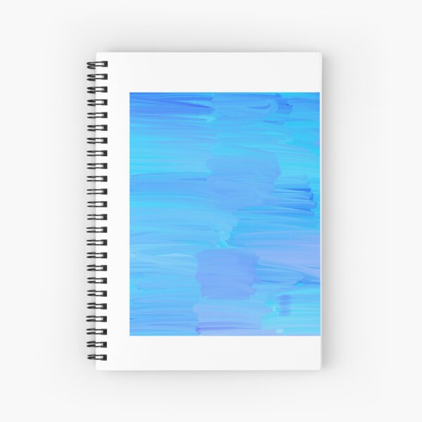 Aperçu de l'œuvre Coups de pinceau bleu peinture numérique abstraite créée et vendue par AurelsPrints.