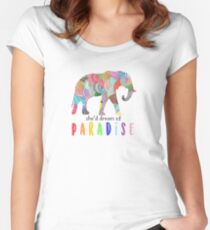 Paradise - Coldplay Women's Fitted Scoop T-Shirt