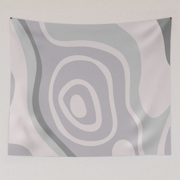 Item preview, Colorful Liquid Swirl Abstract Maximalist Pattern Retro Aesthetic Groovy Style Blue Gray designed and sold by scorpiolane.