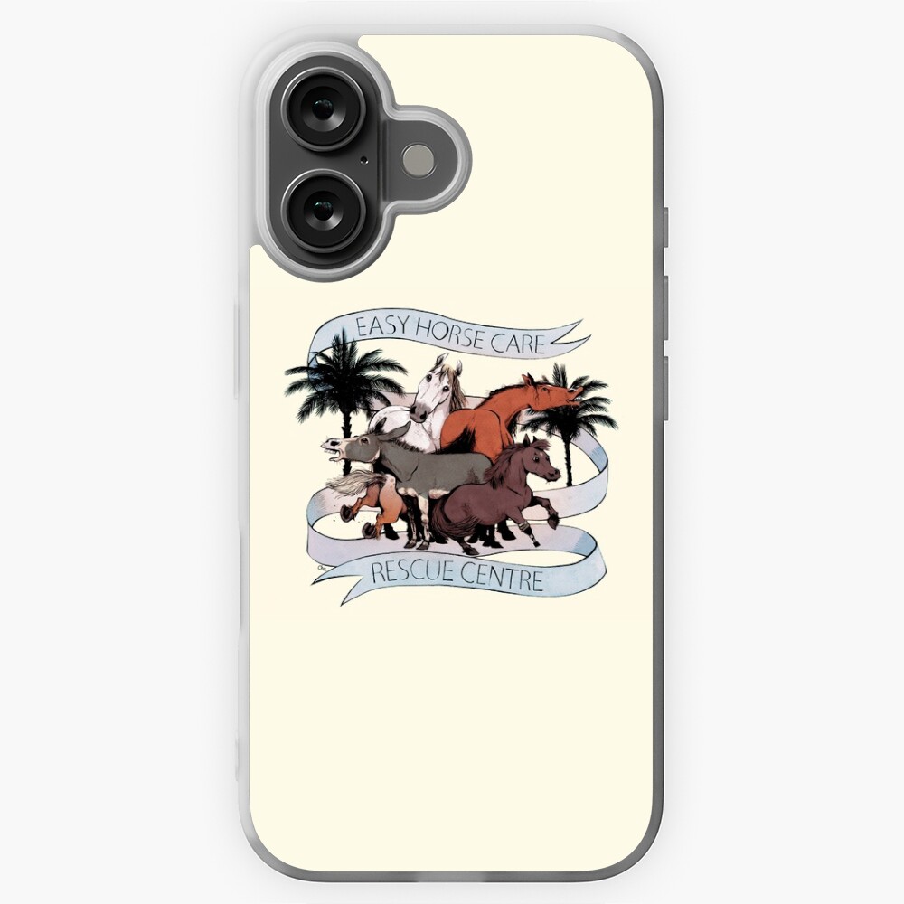 Aperçu de l'œuvre Coque souple iPhone créée et vendue par EasyHorseCare.