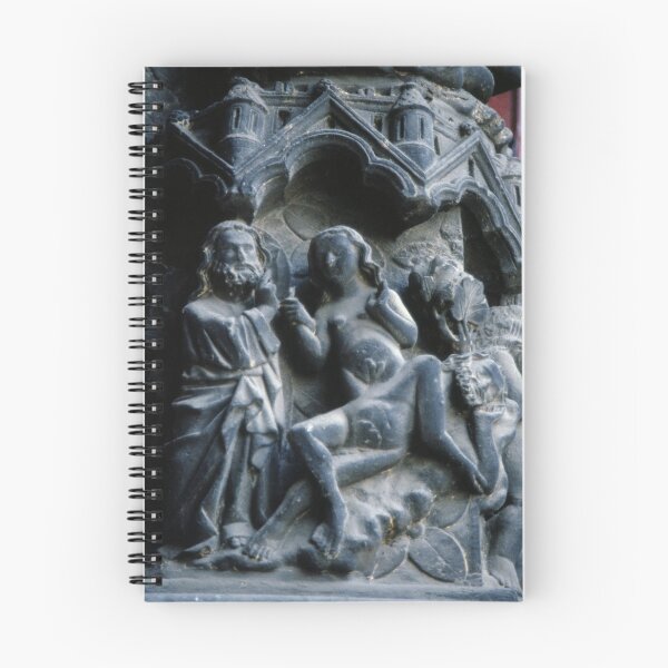 Item preview, Eve with figleaf coming out of sleeping Adams ribs, R Door W facade Cathedral Amiens France 19840821 0036  designed and sold by Fred Mitchell.