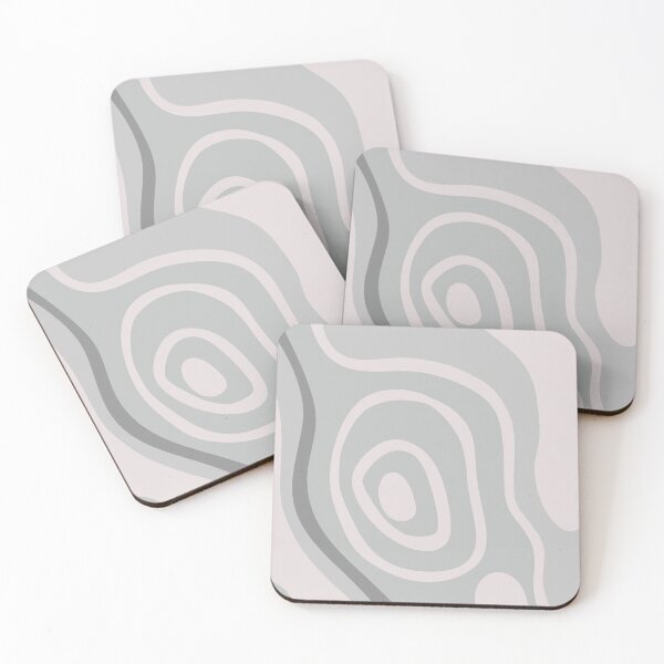 Item preview, Colorful Liquid Swirl Abstract Maximalist Pattern Retro Aesthetic Groovy Style Grayish Blue designed and sold by scorpiolane.