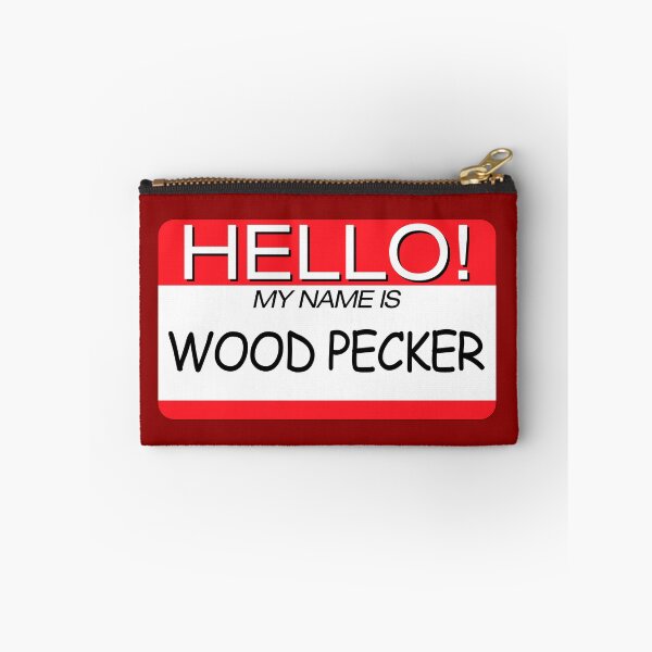 Item preview, "HELLO! MY NAME IS WOOD PECKER" NAME TAG designed and sold by WOOFANG.
