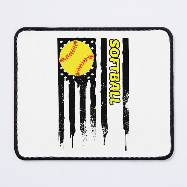 Item preview, Softball US Flag Vintage designed and sold by backham-design.