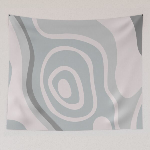 Item preview, Colorful Liquid Swirl Abstract Maximalist Pattern Retro Aesthetic Groovy Style Muted Teal designed and sold by scorpiolane.