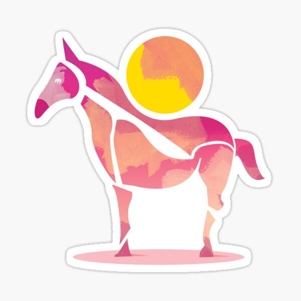 The Horse and The Sun by Judy Kaufmann Sticker