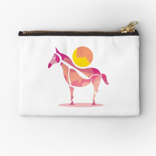 The Horse and The Sun by Judy Kaufmann Zipper Pouch