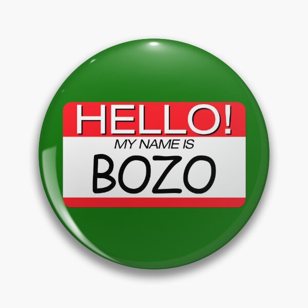 Artikelvorschau, NAMENSSCHILD "HALLO! MEIN NAME IST BOZO". entworfen und verkauft von WOOFANG.