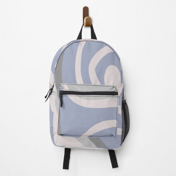 Item preview, Colorful Liquid Swirl Abstract Maximalist Pattern Retro Aesthetic Groovy Style Pigeon Blue designed and sold by scorpiolane.