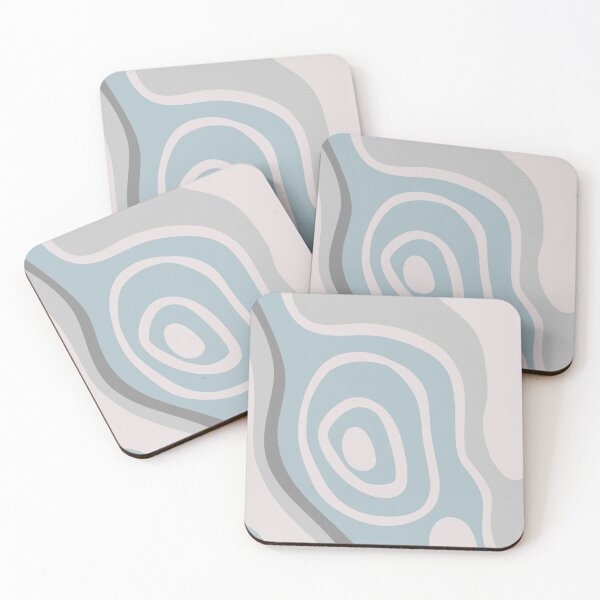 Item preview, Colorful Liquid Swirl Abstract Maximalist Pattern Retro Aesthetic Groovy Style Sky Blue designed and sold by scorpiolane.