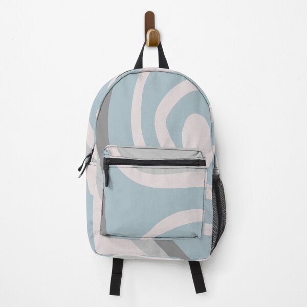 Item preview, Colorful Liquid Swirl Abstract Maximalist Pattern Retro Aesthetic Groovy Style Sky Blue designed and sold by scorpiolane.