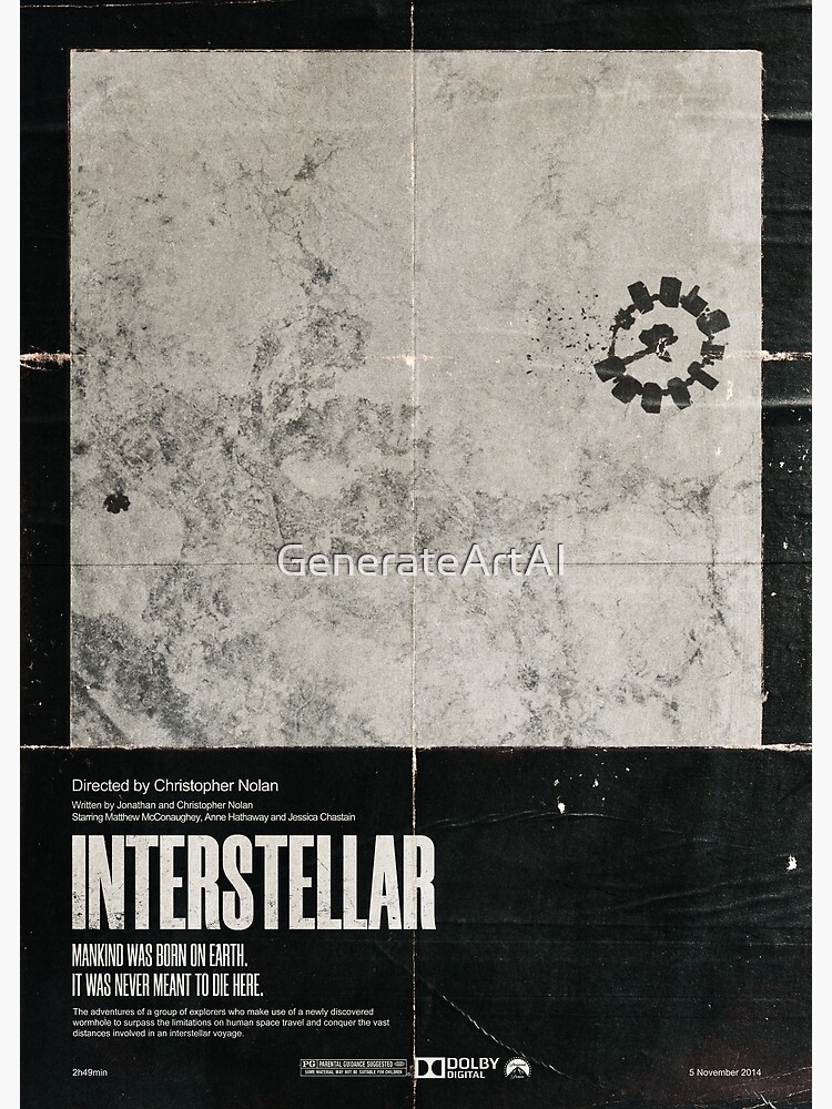 Discover Interstellar Vintage Movie Premium Matte Vertical Poster