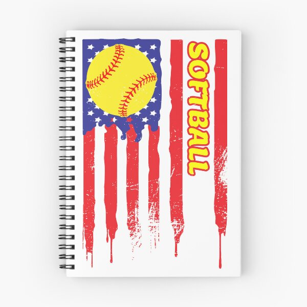 Item preview, Softball US Flag Vintage designed and sold by backham-design.