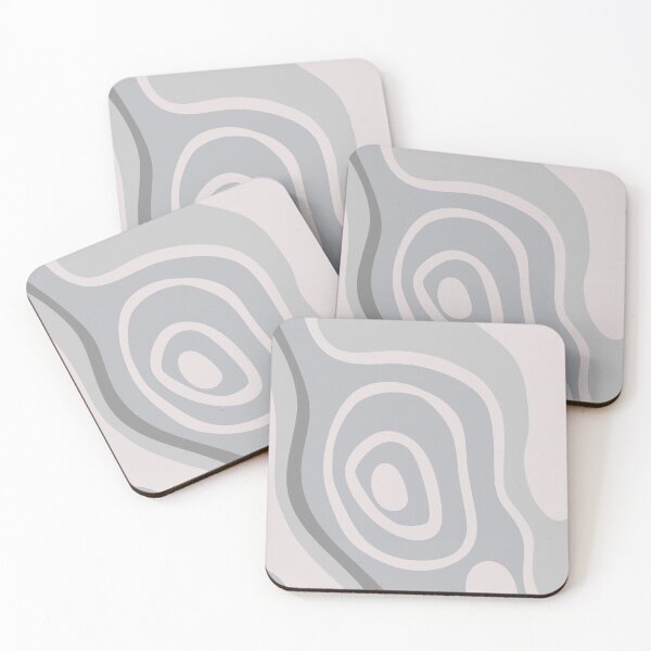 Item preview, Colorful Liquid Swirl Abstract Maximalist Pattern Retro Aesthetic Groovy Style Stone Blue designed and sold by scorpiolane.