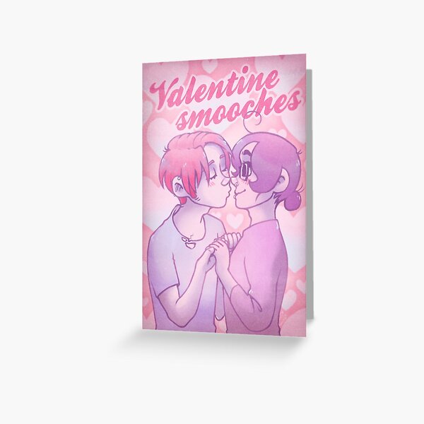 Valentine smooches Greeting Card