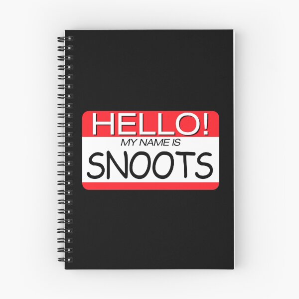 Item preview, "HELLO! MY NAME IS SNOOTS" NAME TAG designed and sold by WOOFANG.