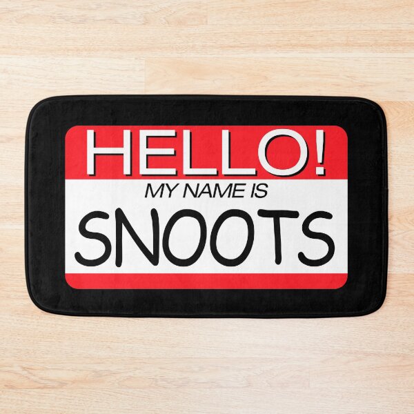 Item preview, "HELLO! MY NAME IS SNOOTS" NAME TAG designed and sold by WOOFANG.