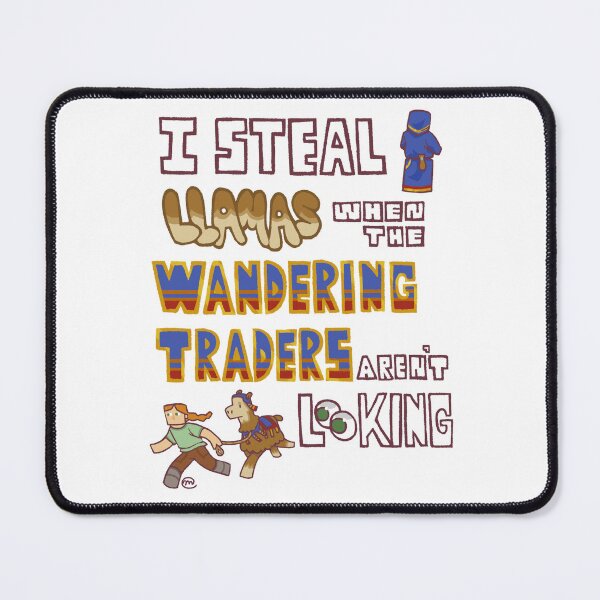Item preview, I Steal Llamas from Wandering Traders designed and sold by bugmachine.