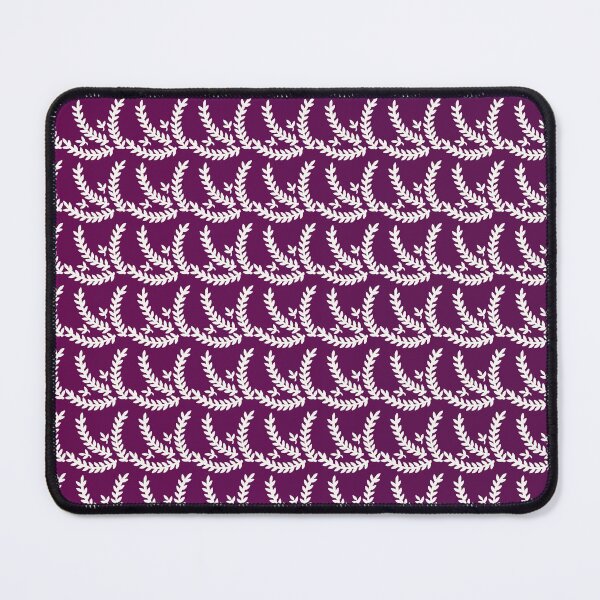 Item preview, Distinctive leaf pattern with a raspberry background  designed and sold by bayanabufadda.