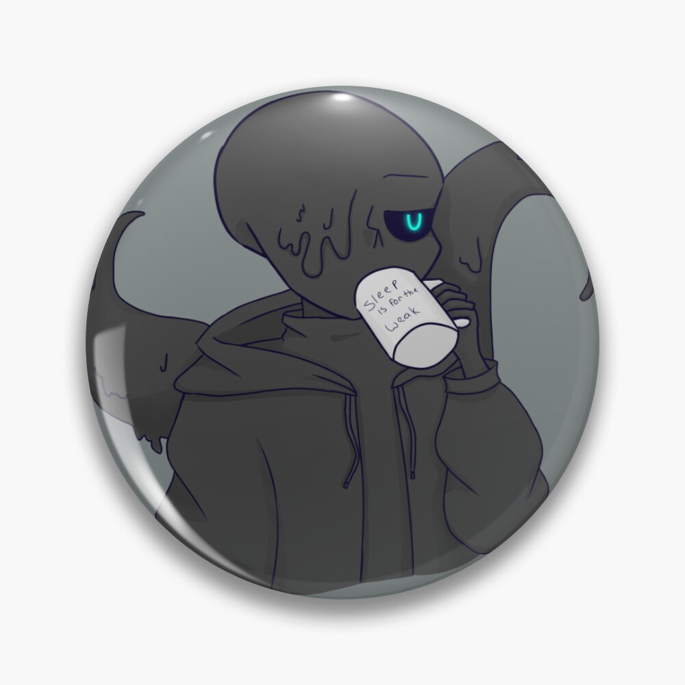 Nightmare sans, *sips judgingly* Sticker for Sale by Nova-R