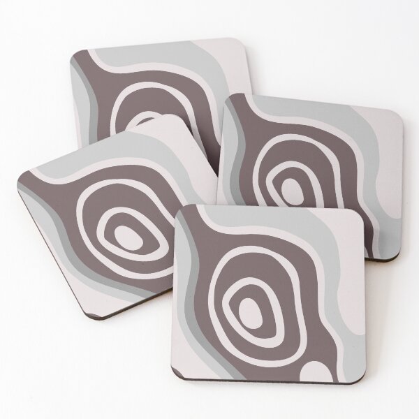 Item preview, Colorful Liquid Swirl Abstract Maximalist Pattern Retro Aesthetic Groovy Style Walnut Brown designed and sold by scorpiolane.