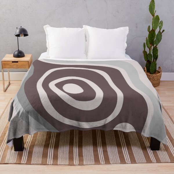 Item preview, Colorful Liquid Swirl Abstract Maximalist Pattern Retro Aesthetic Groovy Style Walnut Brown designed and sold by scorpiolane.