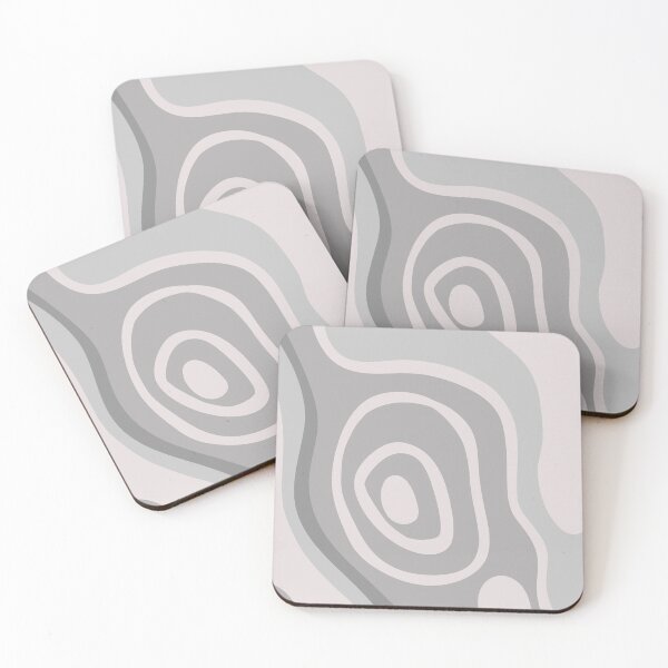 Item preview, Colorful Liquid Swirl Abstract Maximalist Pattern Retro Aesthetic Groovy Style Gray Taupe designed and sold by scorpiolane.