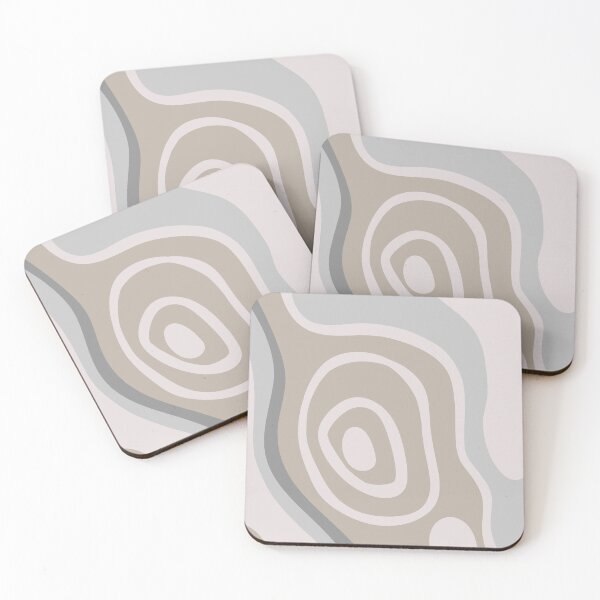 Item preview, Colorful Liquid Swirl Abstract Maximalist Pattern Retro Aesthetic Groovy Style Light Taupe designed and sold by scorpiolane.